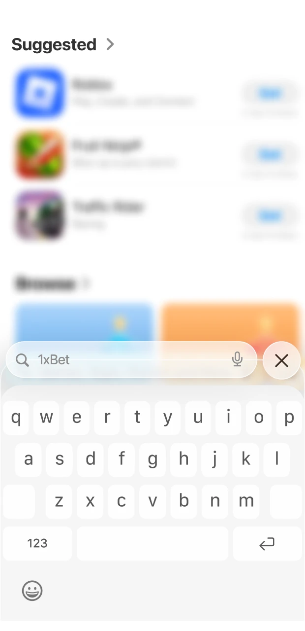 Créer un nouvel identifiant Apple ID si nécessaire pour accéder à l'application 1xBet sur iOS.