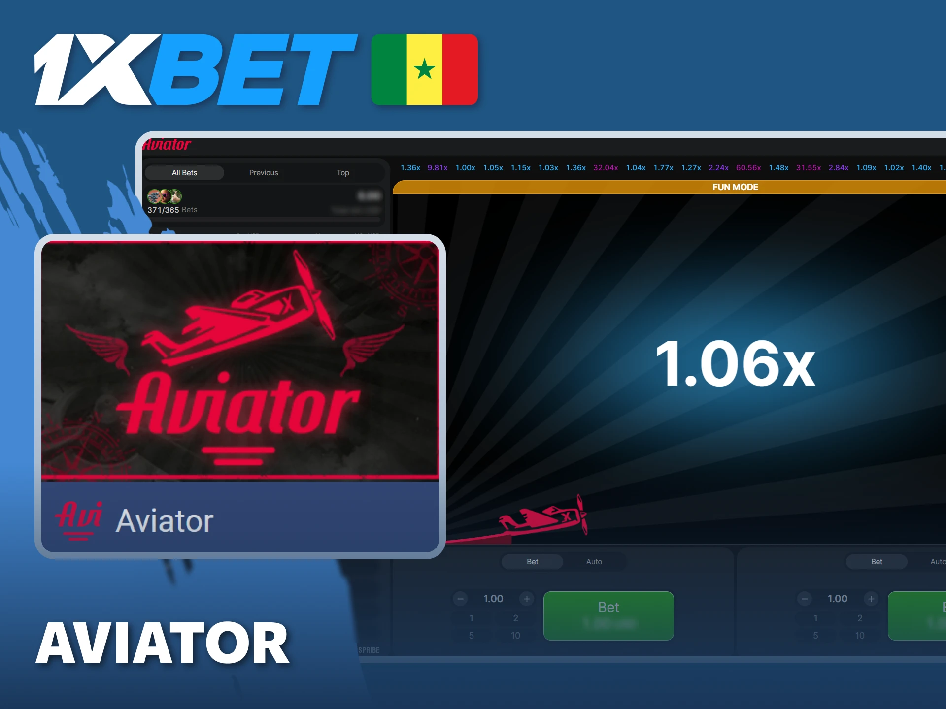 Envolez-vous vers la victoire avec Aviator sur 1xBet.