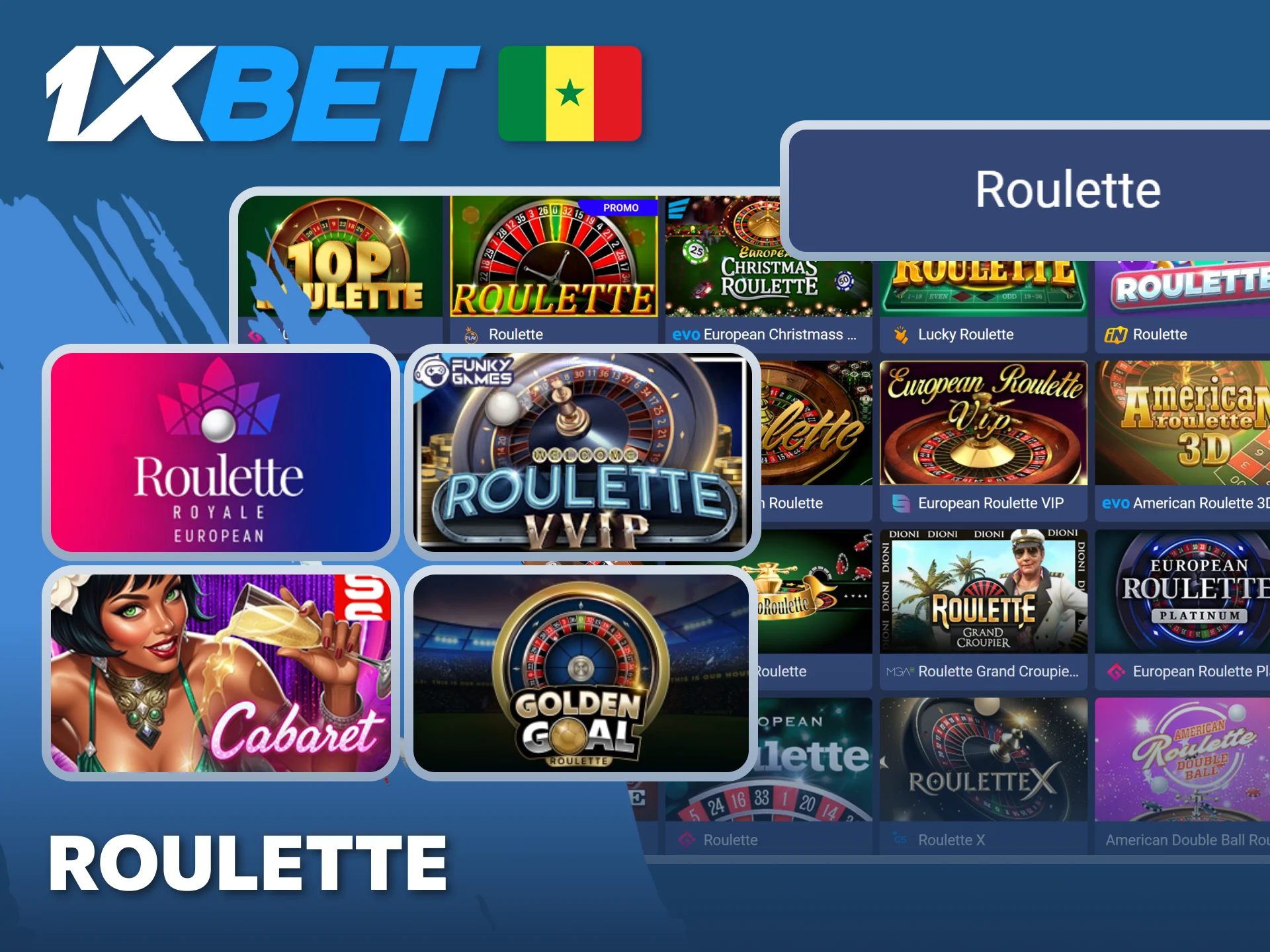 Faites tourner la Roulette pour tenter de gagner sur 1xBet.