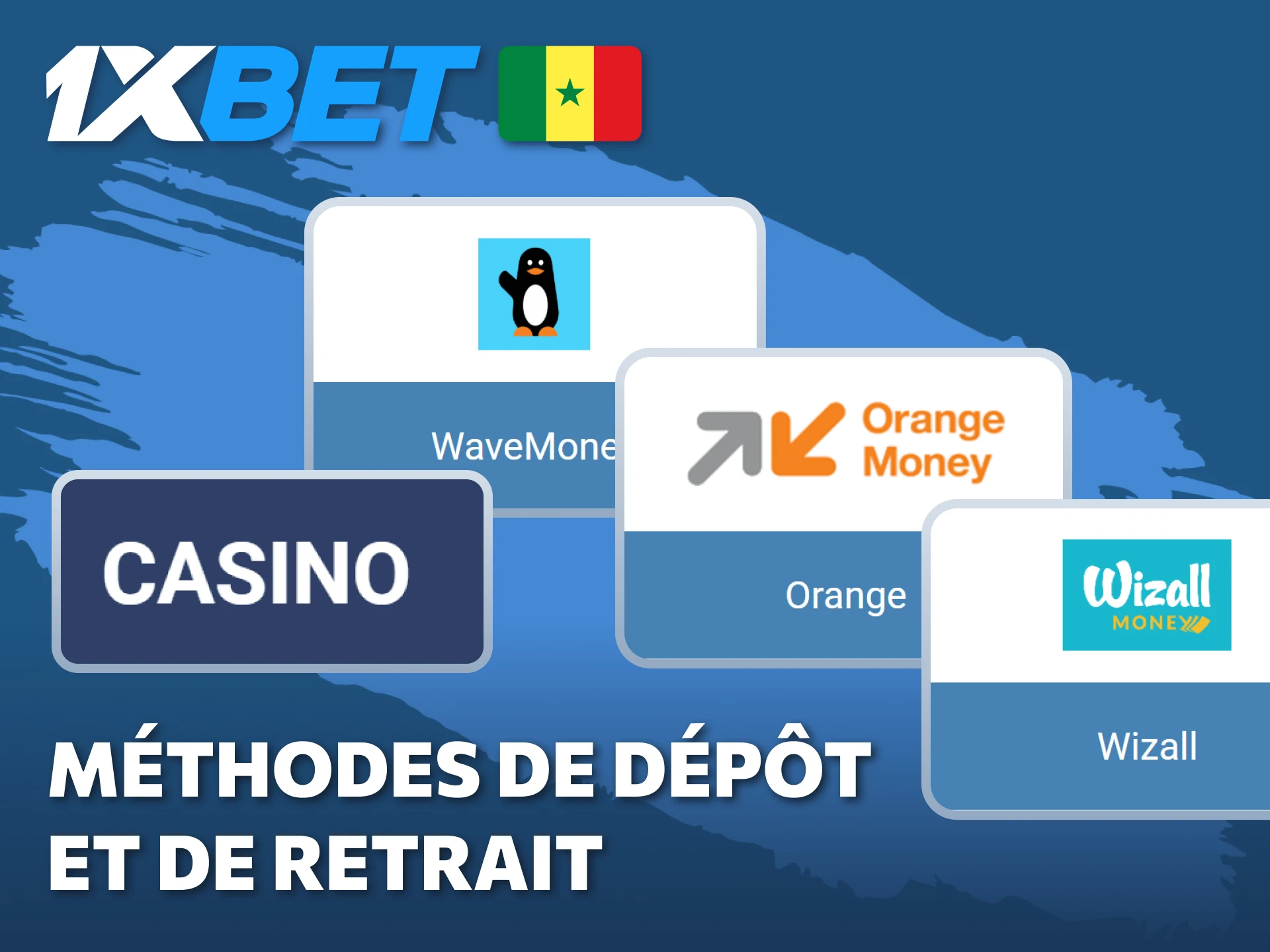 Consultez les options de Paiements disponibles pour vos transactions sur 1xBet.
