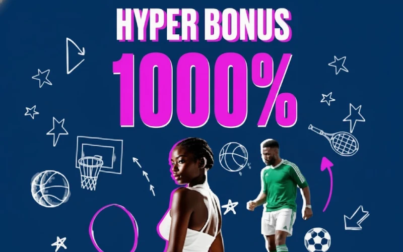 Multipliez vos bénéfices avec l'Hyper Bonus lors de vos mises sur 1xBet.
