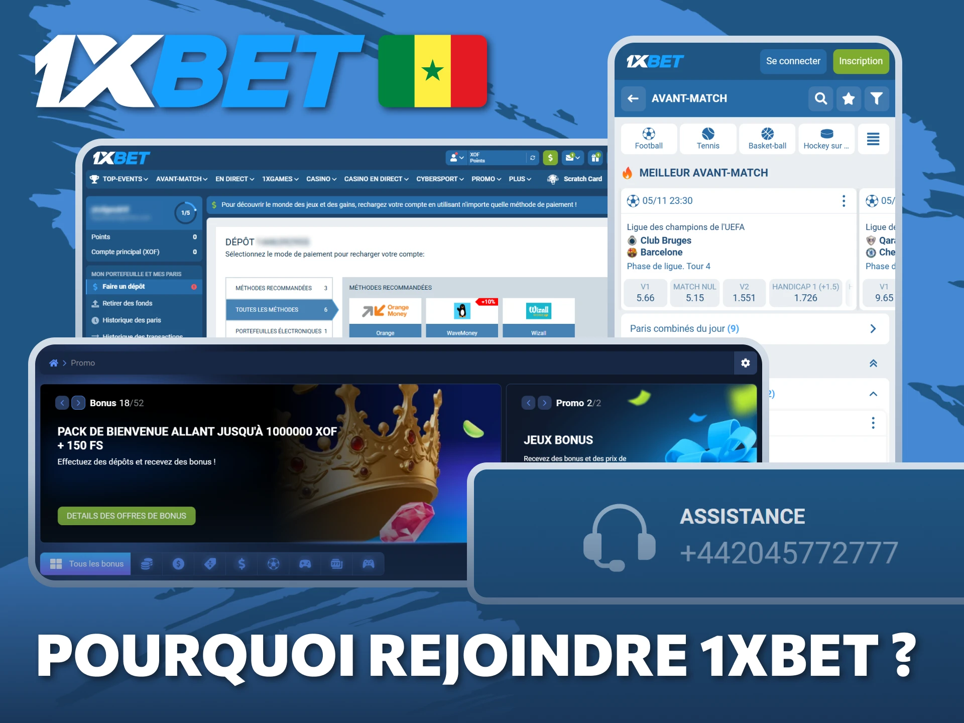 Découvrez pourquoi rejoindre 1xBet au Sénégal.