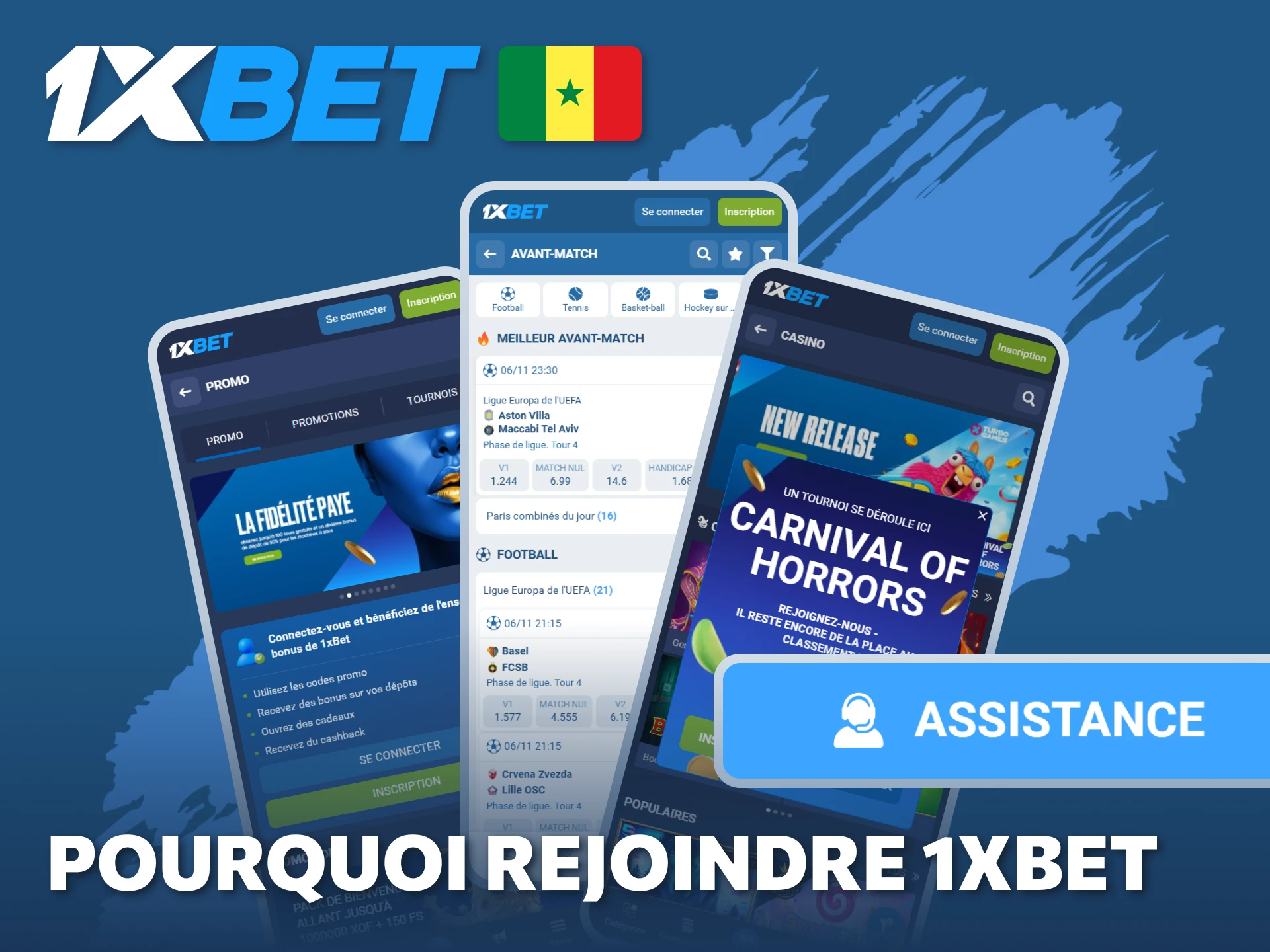 Découvrez pourquoi rejoindre 1xBet au Sénégal.