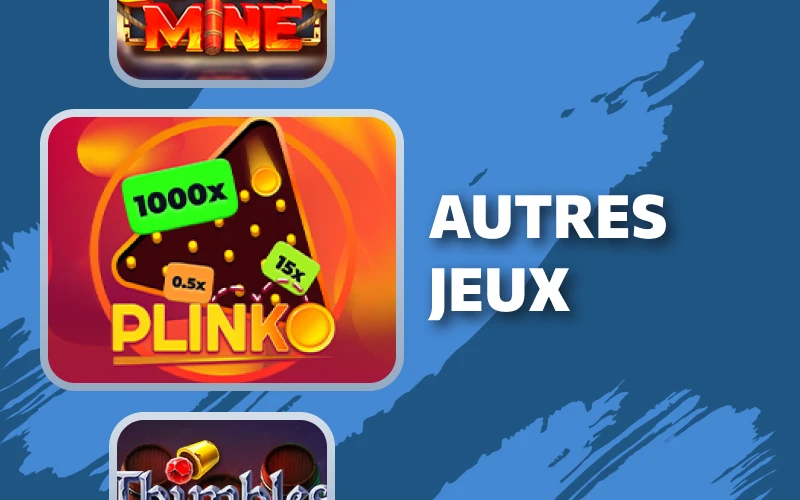 Découvrez et jouez aux Autres jeux de casino disponibles sur 1xBet.