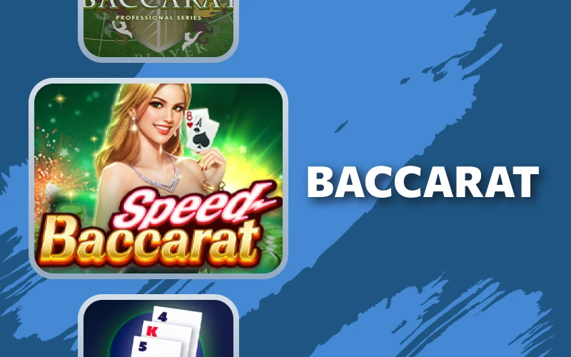 Misez au Baccarat pour un jeu simple et des gains sur 1xBet.